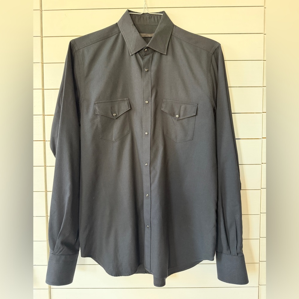 MEN’S ARI ULTRALIGHT DRESS SHIRT WITH SNAPS, Black